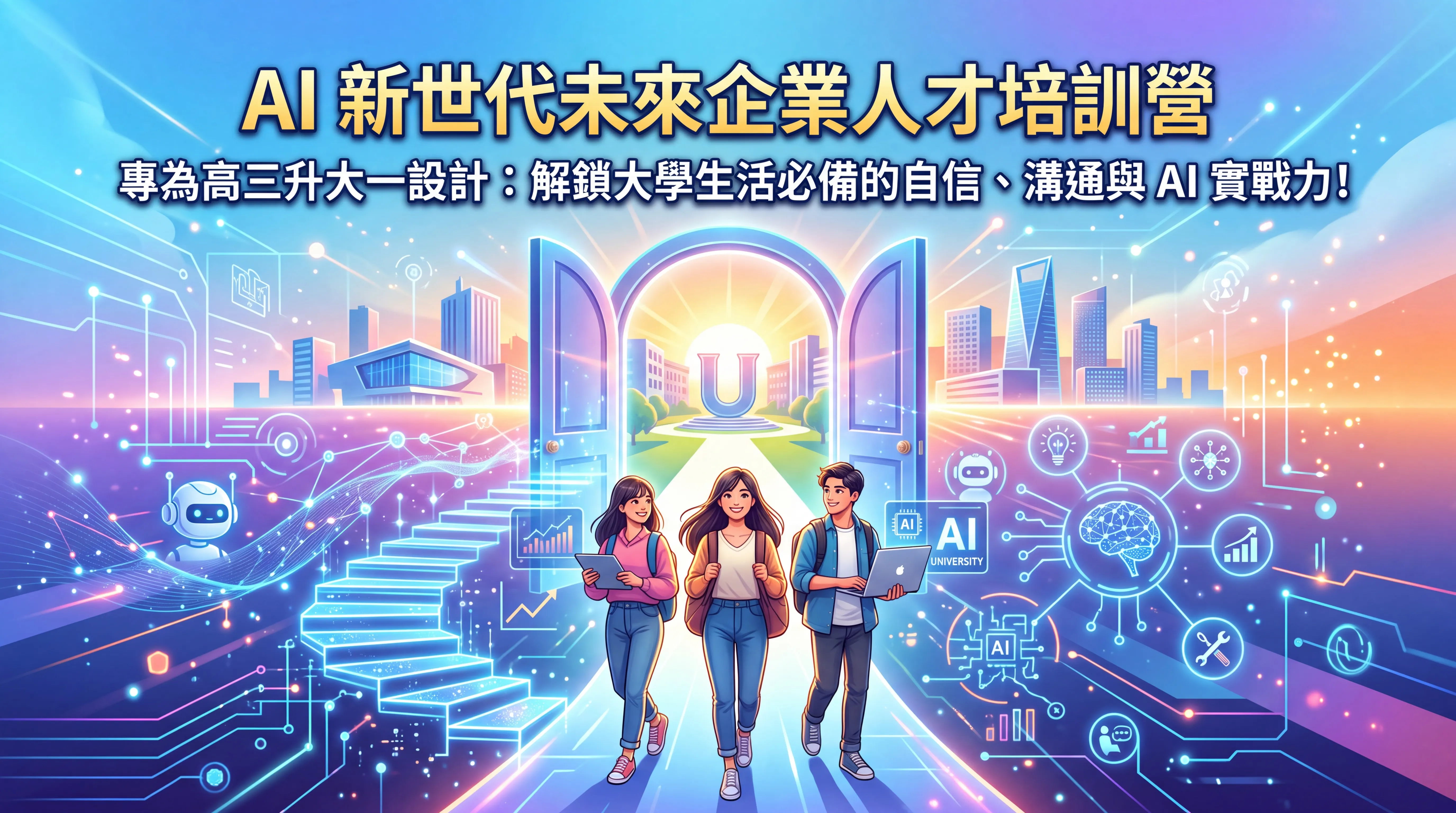 AI 新世代:準大學生未來人才培訓營封面