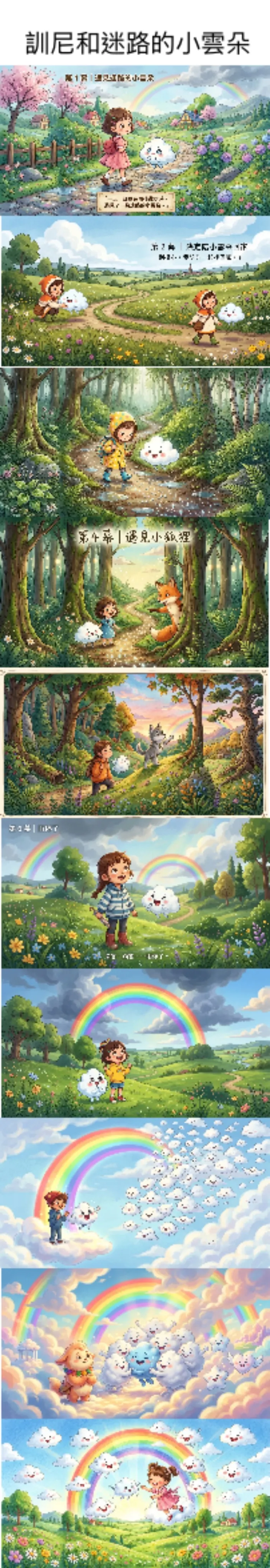 南台科技大學4B3I0023訓尼與迷路小雲朵：一場關於友誼與歸途的治癒冒險