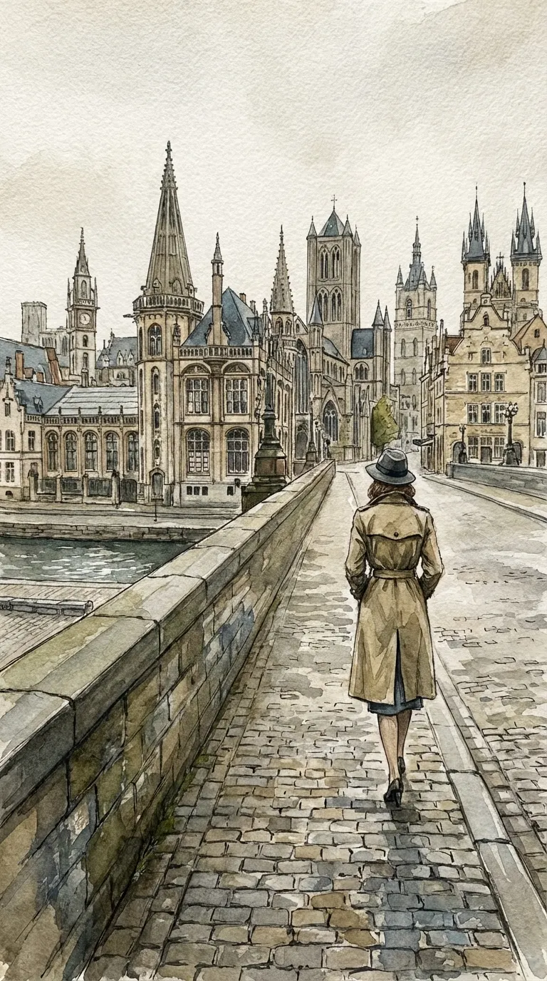 J512城市漫步水彩畫