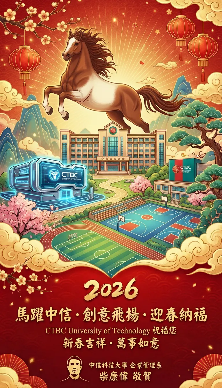中信科技大學 2026年 賀年卡