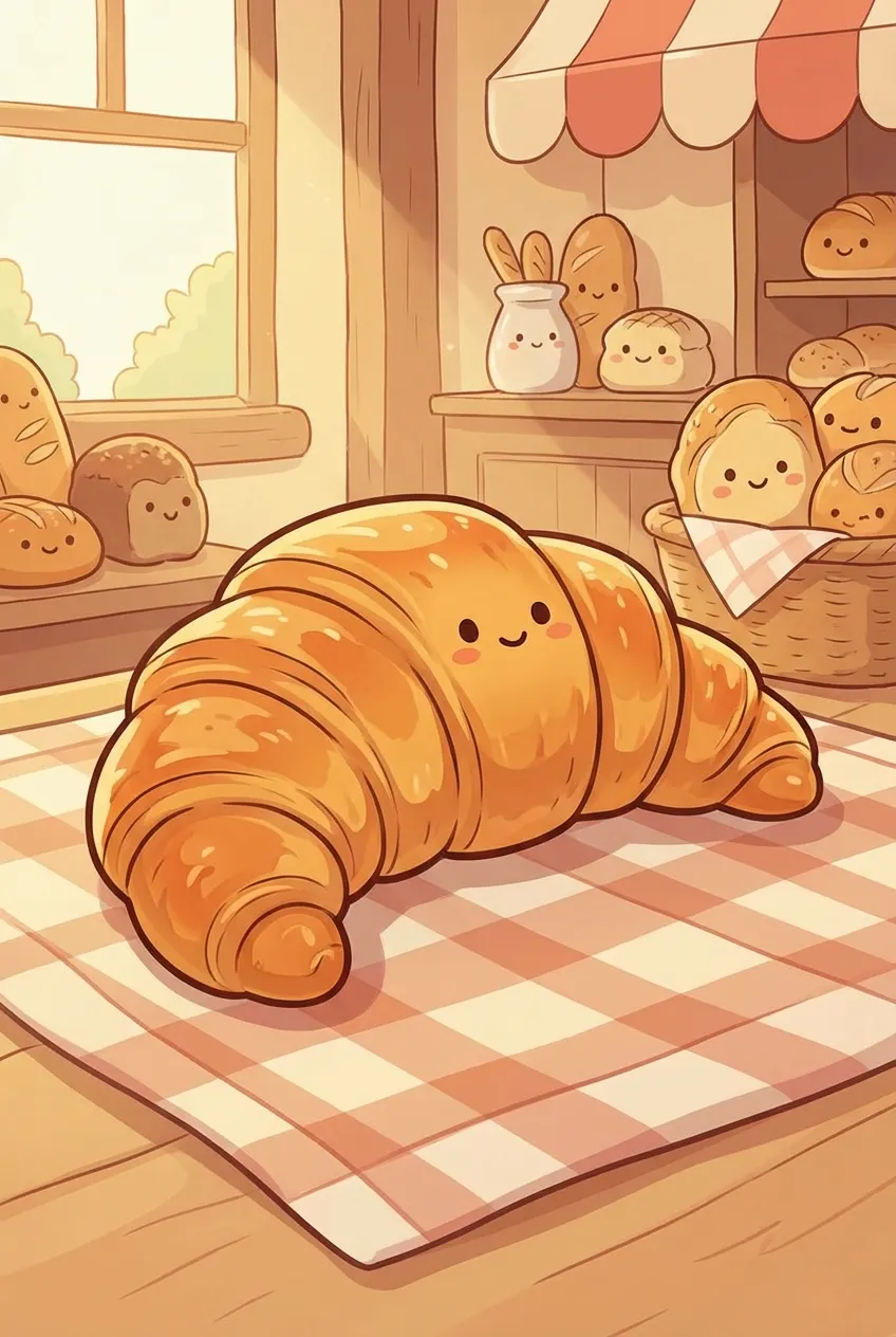 可愛牛角麵包烘焙坊