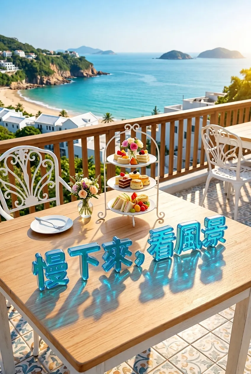 慢下來,看風景:午後海景立體玻璃美學