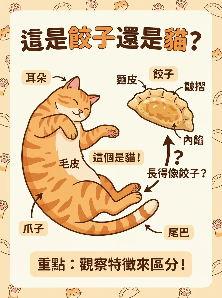 這是餃子還是貓?