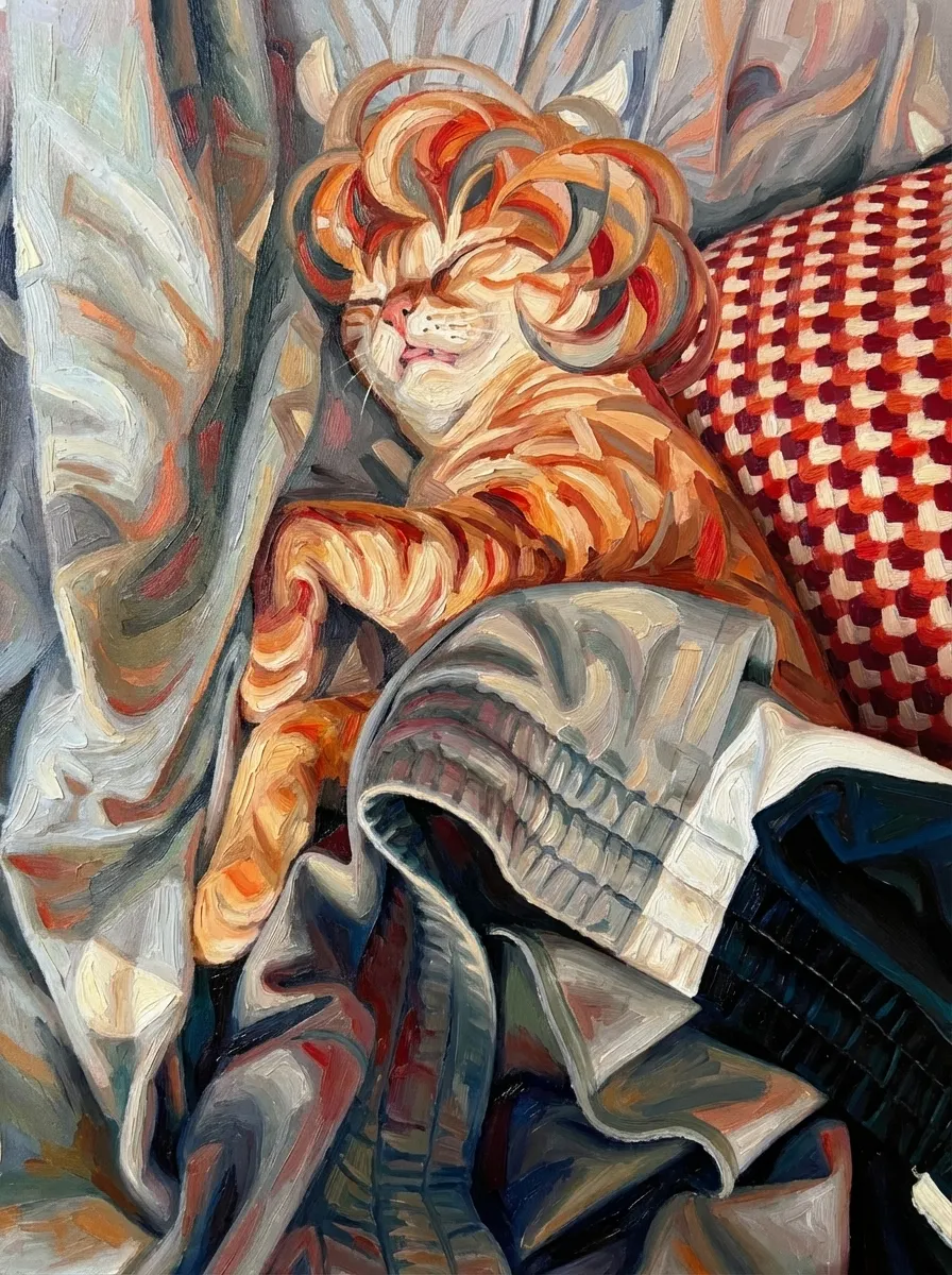 Slumbering Stripes in Soft Folds