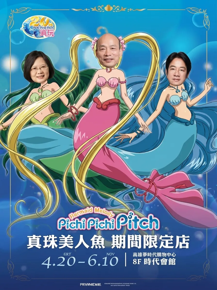 珍珠美人魚政治版：政壇三巨頭的海洋幻想
