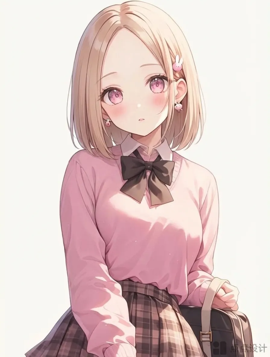嶺東科大B28B001_可愛高校生與粉紅暖意