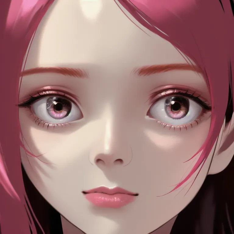 girl, long hair, blink, close up