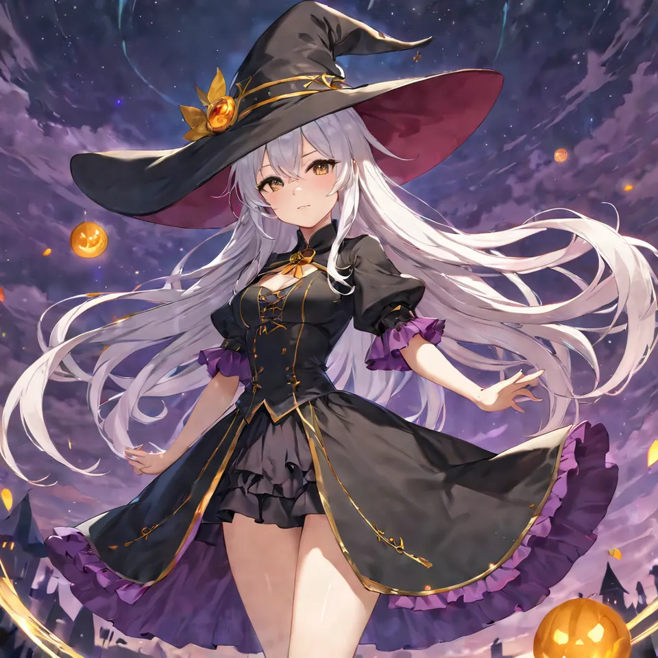 witch hat, girl