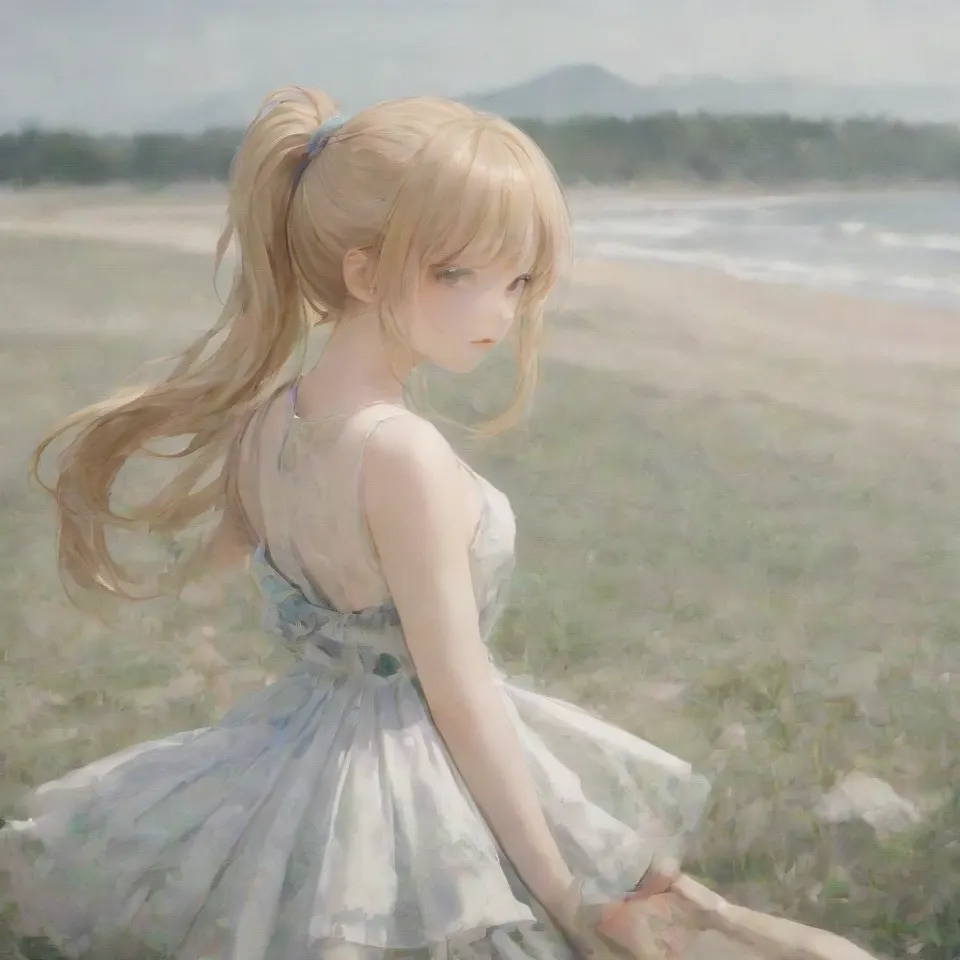 Test Image, girl, ponytail, summer dress