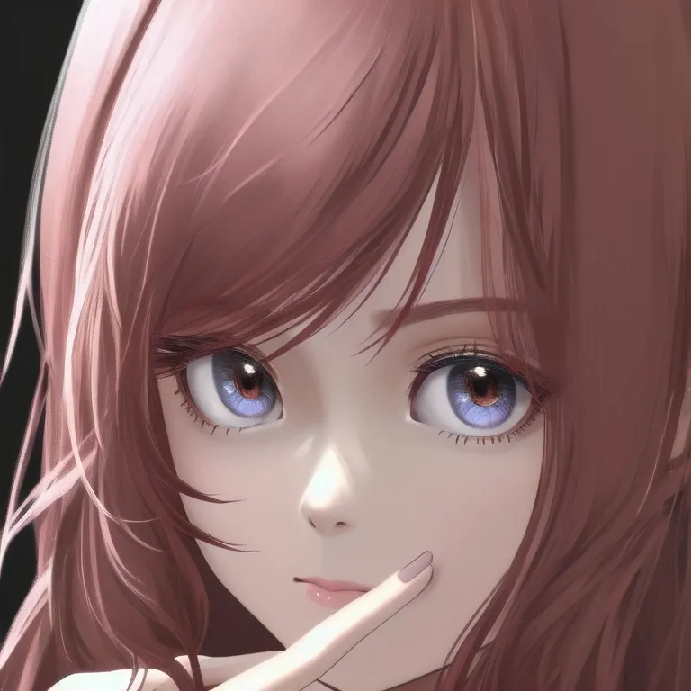 girl, close up, long hair
