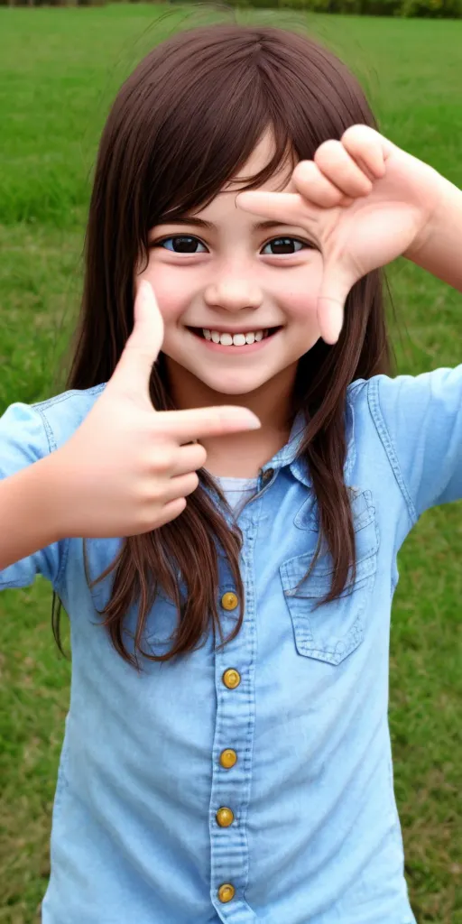 masterpiece, best quality, highres, 1girl finger frame, smile <lora:finger_frame_final:1>