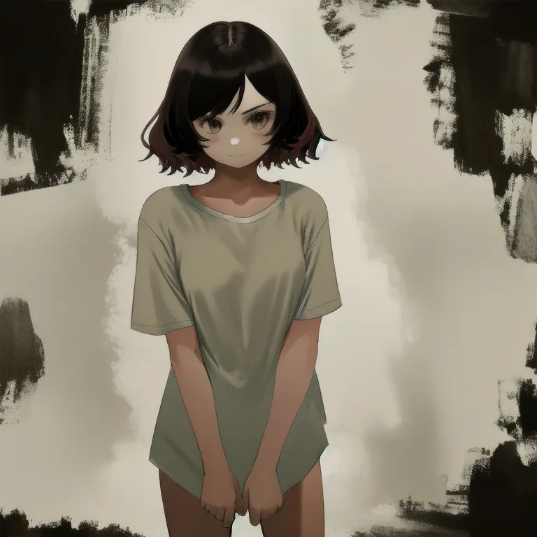 masterpiece, best quality, highres, 1girl, naked shirt