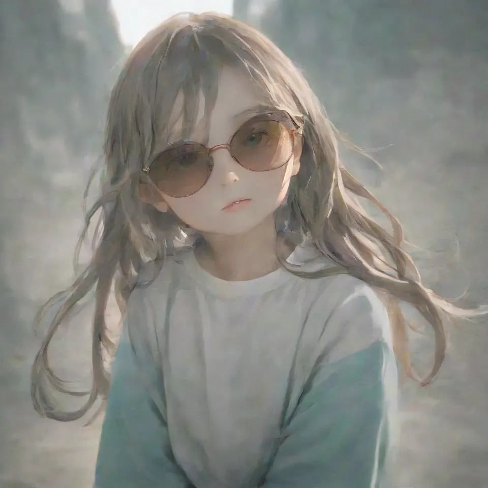 young girl wearing sunglasses