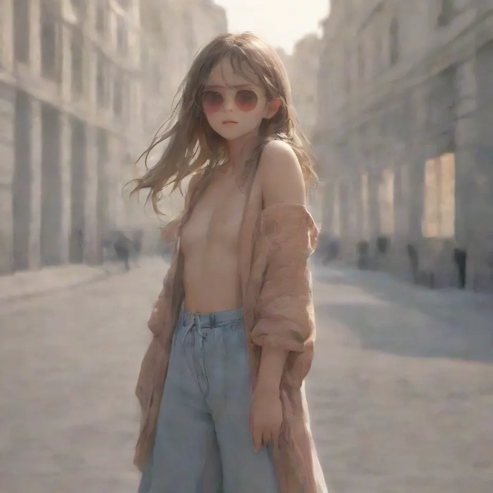 Young girl in sunglasses