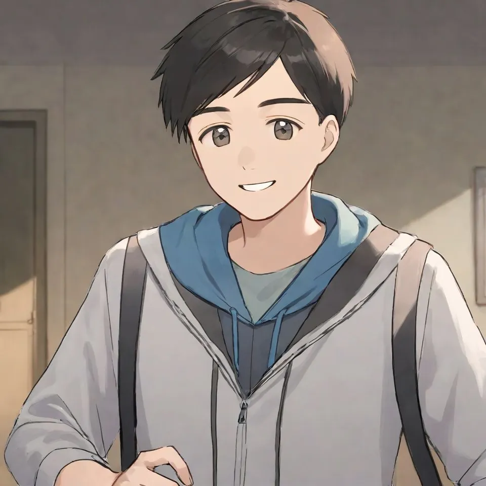 man, smiling