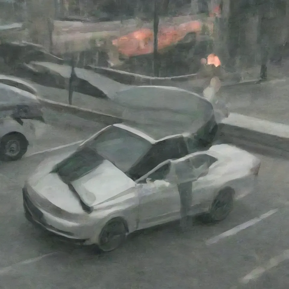 elf in front of a car