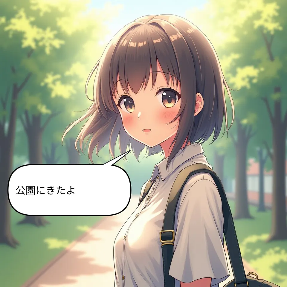 公園にきた