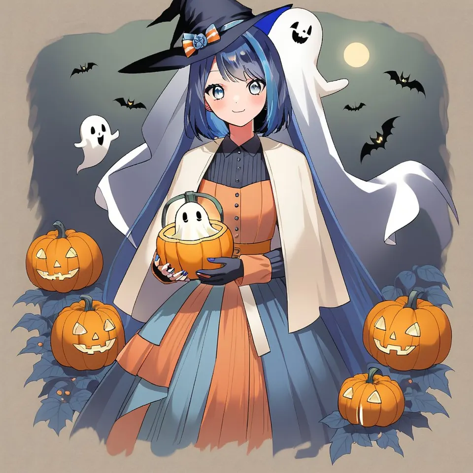 blue hair