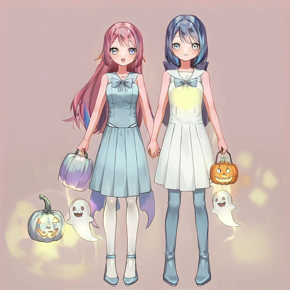pink blue