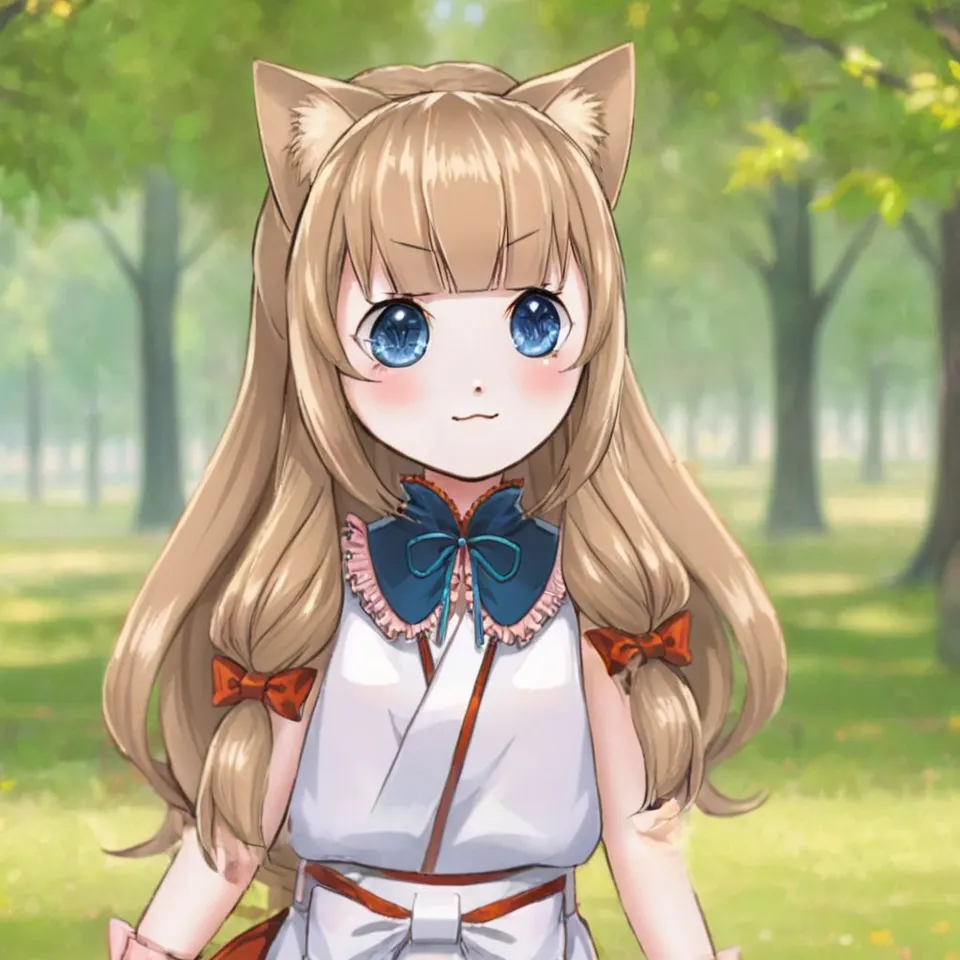 plu girl , a girl , in park, <lora:komaneko_v1_last_e6_n160:1>