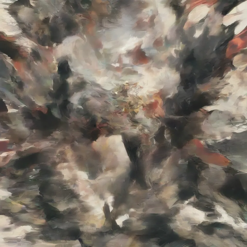 a guy, red eyes, thin silver blonde eyebrows, red and black and gold horns, a golden ring around his head, silver blonde hair, short hair, smile in glee, black wings, sharp claws, golden protrusions on the belly, black full body tights with red and gold patterns, clawed golden heels, golden bracers, black cloak from the waist, raise the right hand upward, bend the right knee, front view, full body, simple background, white_background