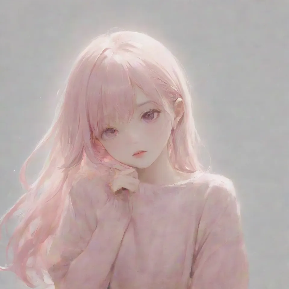 girl, pink hair